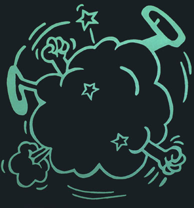 Philip Bradshaw, Cartoon paintings, Comic Fighting, 2013